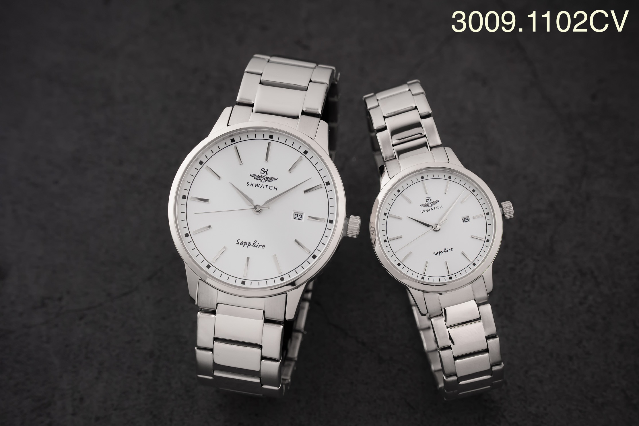 Đồng hồ Cặp dây thép không gỉ SRWATCH SG3009.1102CV-SL3009.1102CV