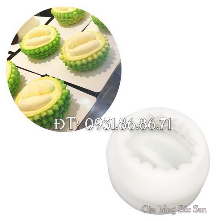 Khuôn silicon trái sầu riêng - Mã số 1617