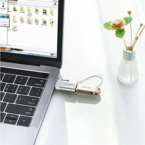 Ugreen UG50284US270TK Màu Bạc Đầu chuyển đổi TYPE C sang USB 3.0 vỏ nhôm - HÀNG CHÍNH HÃNG