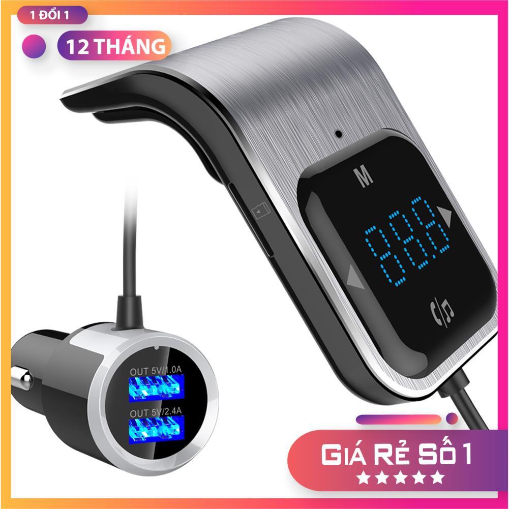 Bộ chuyển mp3 - fm trên ô tô có bluetooth bc39