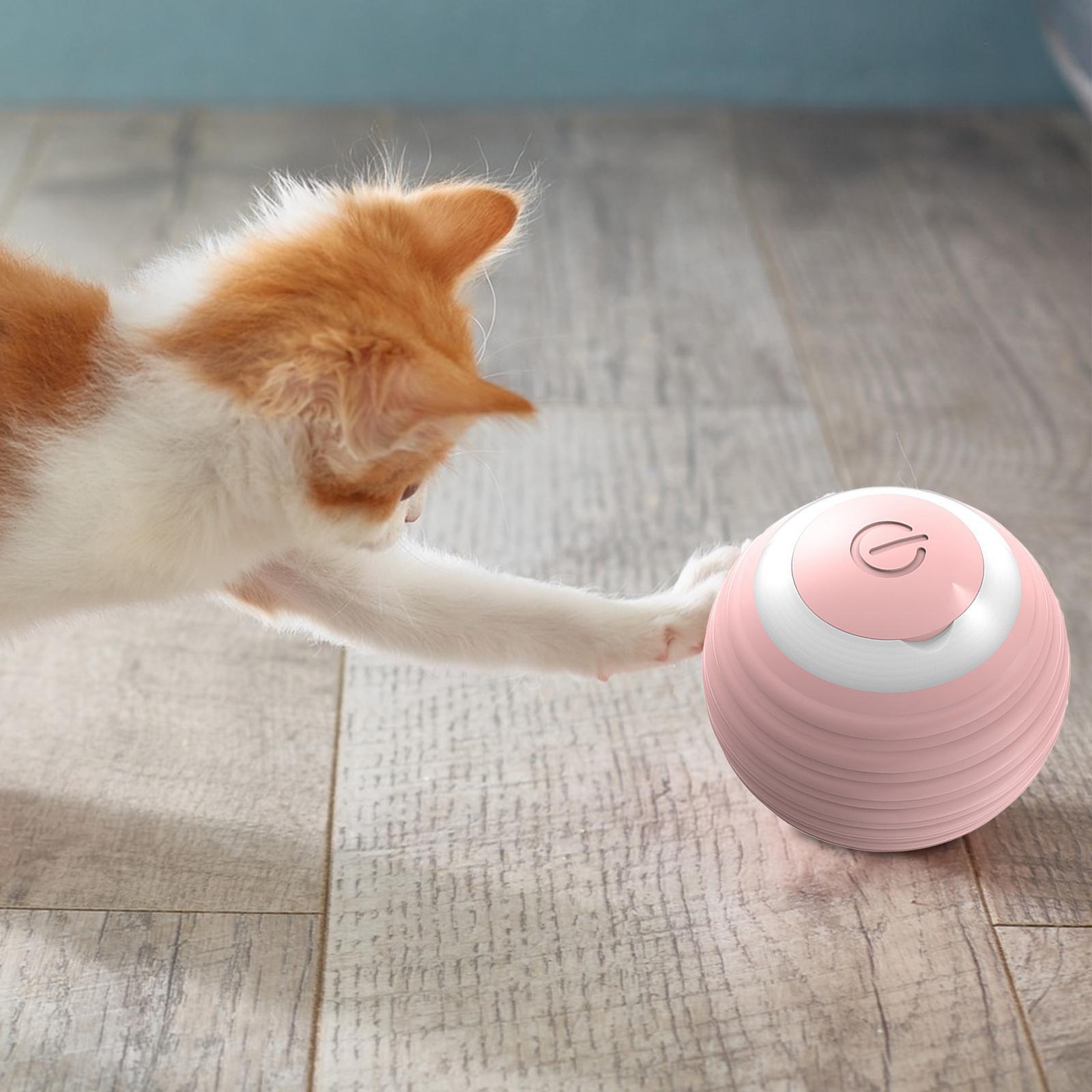 Automatic Cats Ball Interactive Toy, Indoor Cats Moving Toy Bouncing Rolling Ball Pet Balls Funny Training Toy