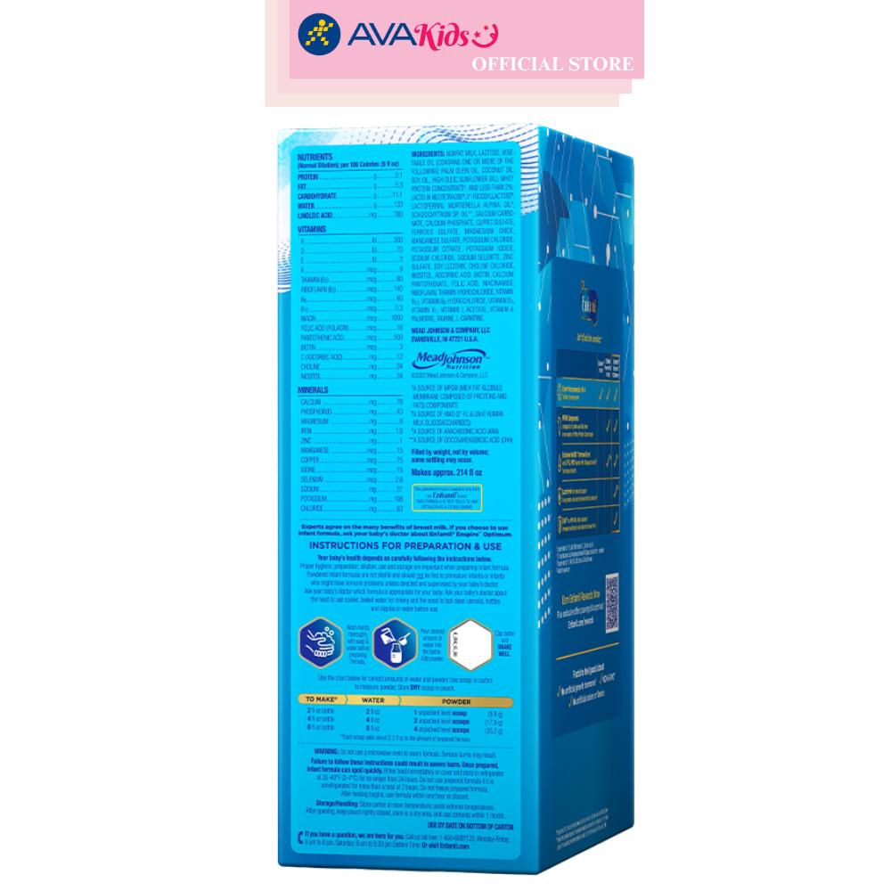 Sữa bột Enfamil Enspire Infant Formula 850g (0 - 12 tháng)