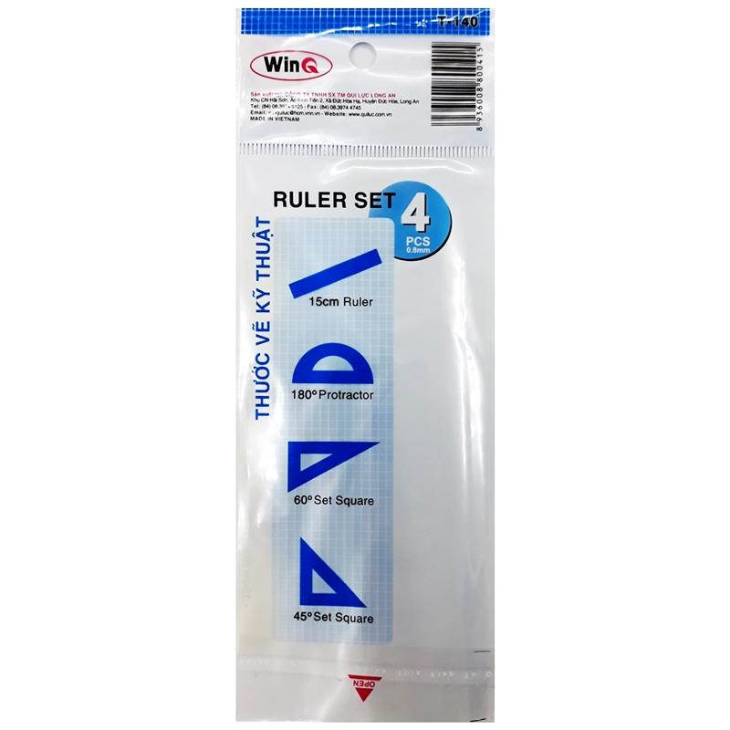 Bộ 4 Bộ Thước Màu 4 Cây T-140