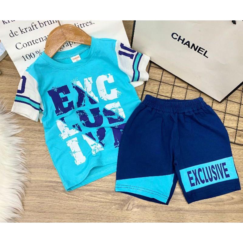 BỘ COTTON 4C BÉ TRAI SIZE ĐẠI - sét bộ bé trai