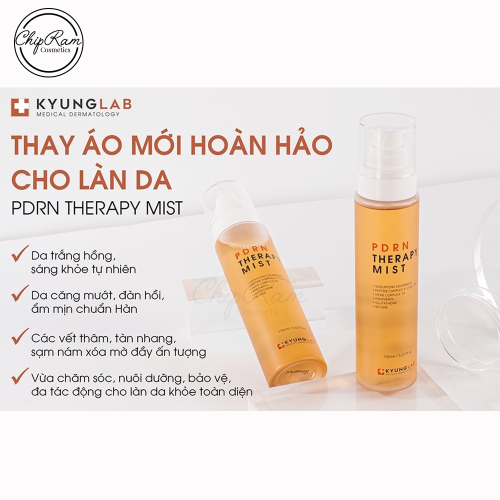 Xịt khoáng tế bào gốc KYUNGLAB PDRN THERAPY MIST 150ml chính hãng Hàn Quốc