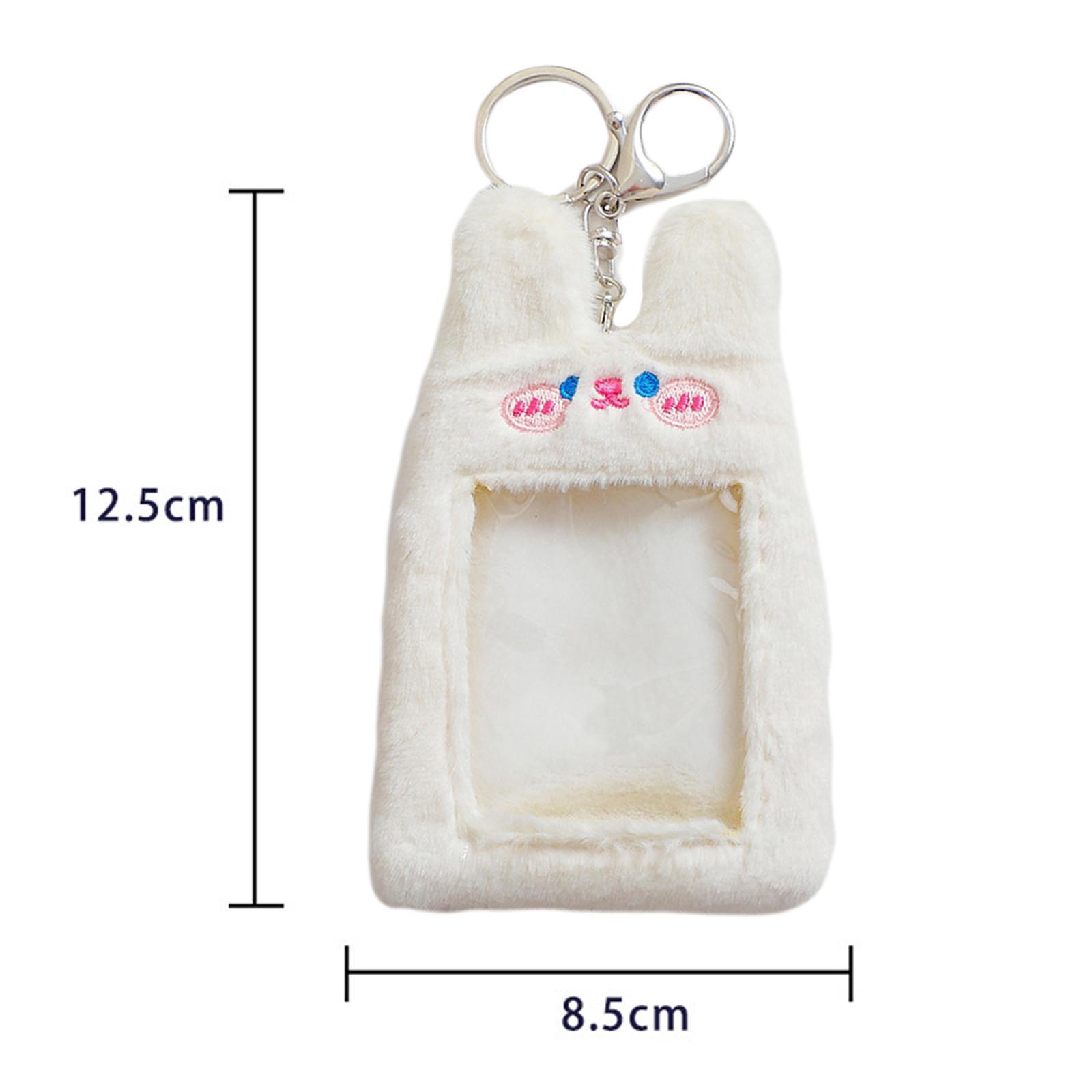 2x Plush Cartoon Photocard Holder Card Cover Practical Card Holder