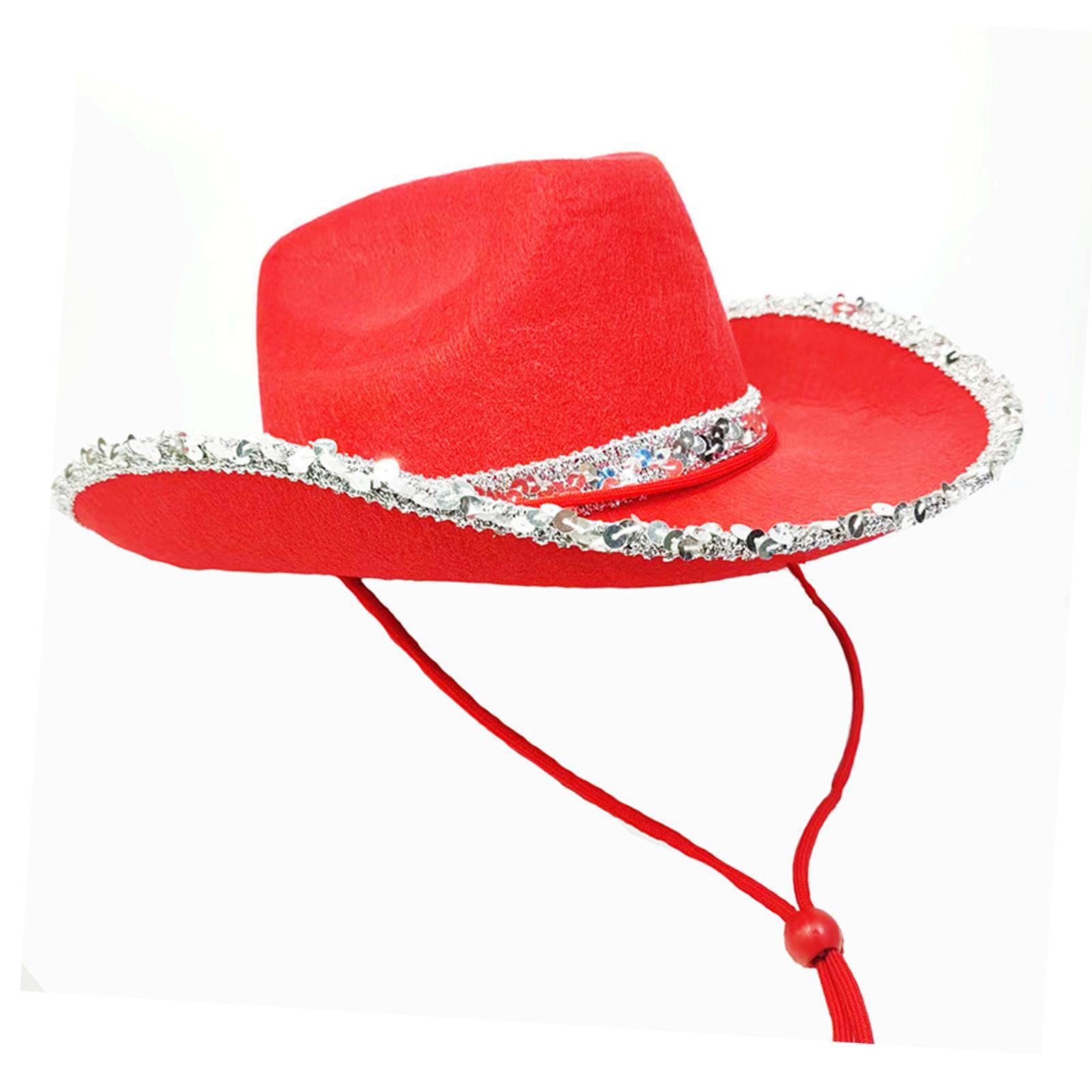 Western Cowboy Hat Fedoras Caps Cowgirl Hat for Summer Outdoor Costumes Accessories