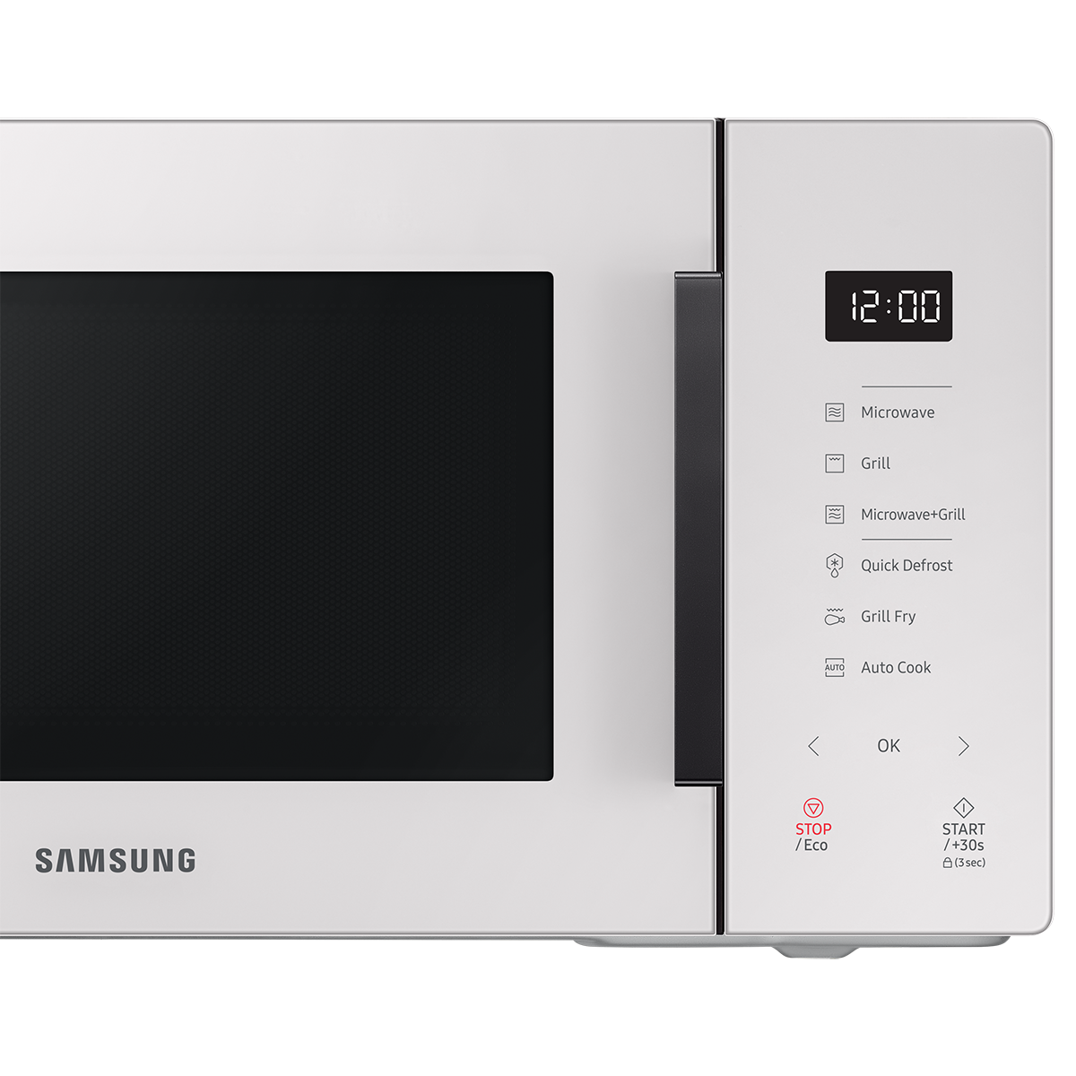 Lò vi sóng tráng men Samsung BESPOKE Dòng nướng 23L (MG23T5018CE/SV) - Hàng chính hãng