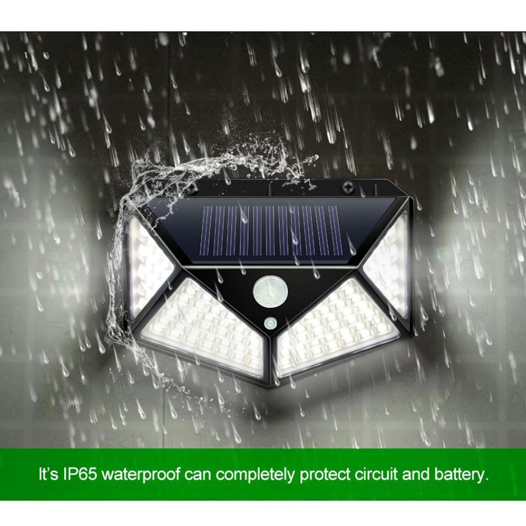 LED Solar Sensor Wall Light Yard Garden Lamp