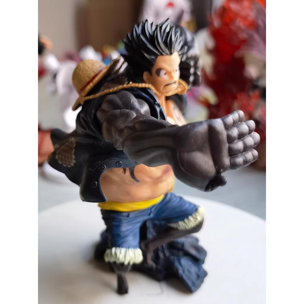 Mô Hình Luffy Gear 4 Hắc HAKI 15cm Mô hình One Piece Cao Cấp, Figure Mô Hình Anmie One Piece Luffy Vua Hải Tặc