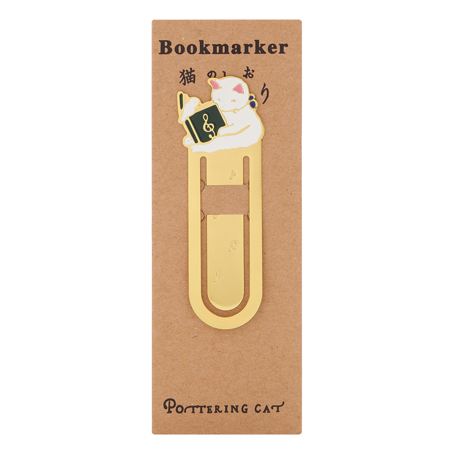 Bookmark Kim Loại Mèo Lười Đọc Sách