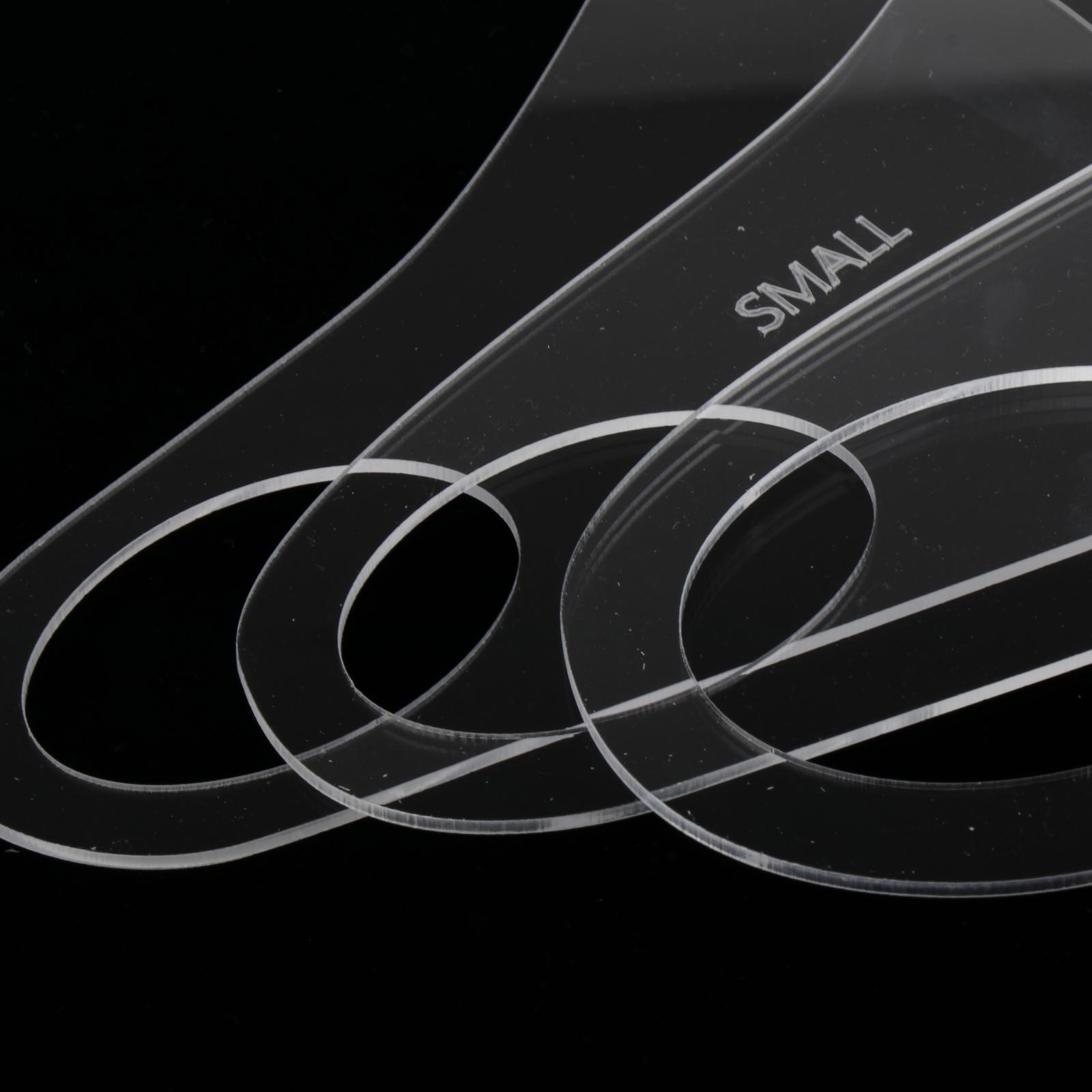 Non-Slip Sewing Ruler Template Plastic Handmade Face Mask Making Sewing Pattern for Kids Adults Beginners