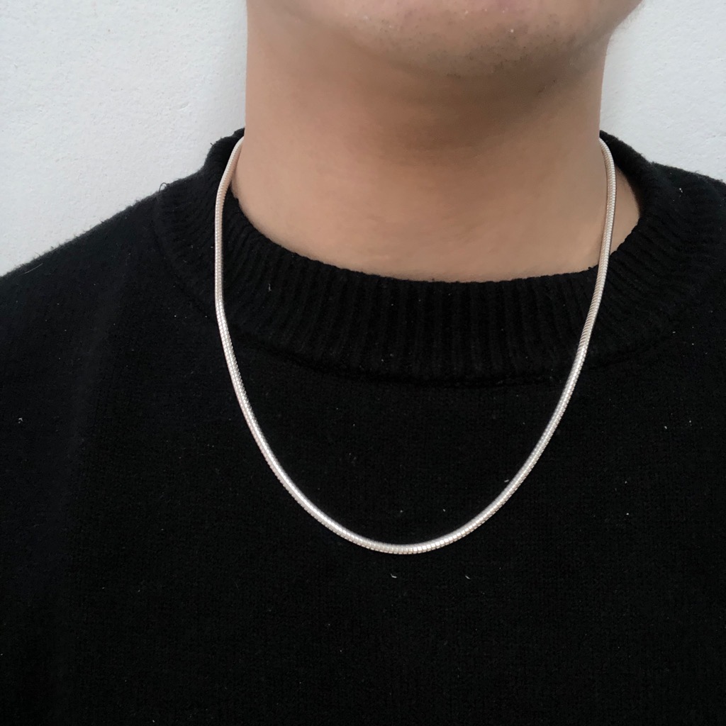 Dây Chuyền Vòng Cổ Nam Bạc Ta Dây Mì Bạc Hiểu Minh DBN069R