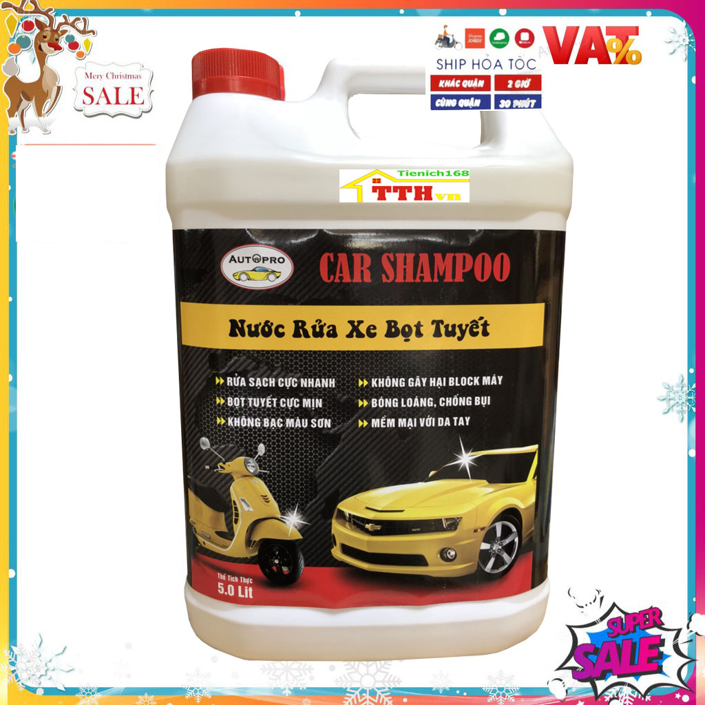 [SIÊU SẠCH] Nước rửa xe bọt tuyết chuyên dụng Car Shampoo 10L&amp;5L cho ô tô xe