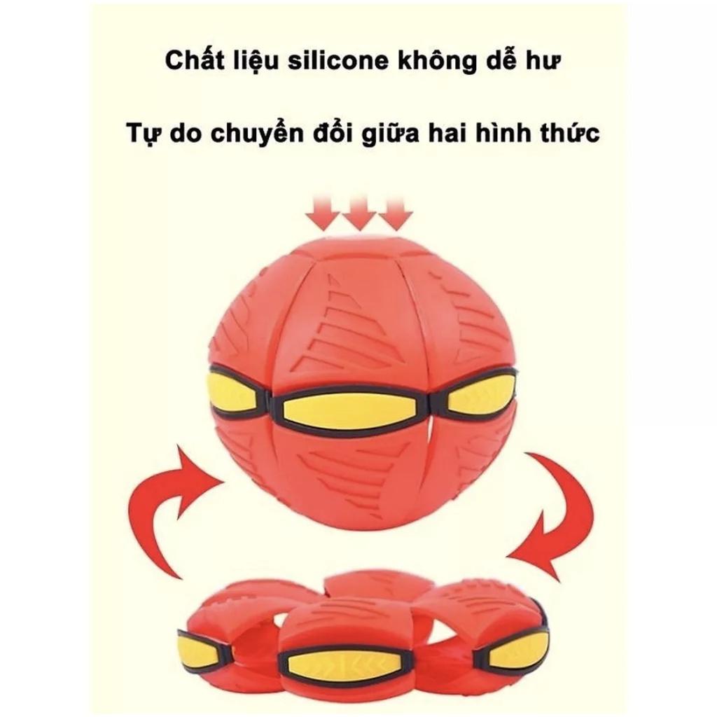 Bóng ma thuật - Đĩa bay UFO - Bóng ném biến hình - Banh đạp nhiều màu sắc có đèn led quà tặng cho bé