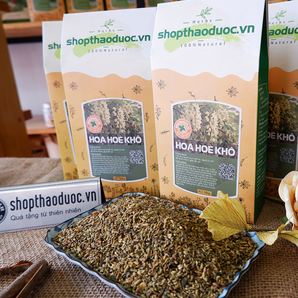 Combo 1kg trà hoa hòe sao vàng sấy khô - giúp chữa bệnh trĩ, tốt cho tim mạch, hỗ trợ giấc ngủ ngon
