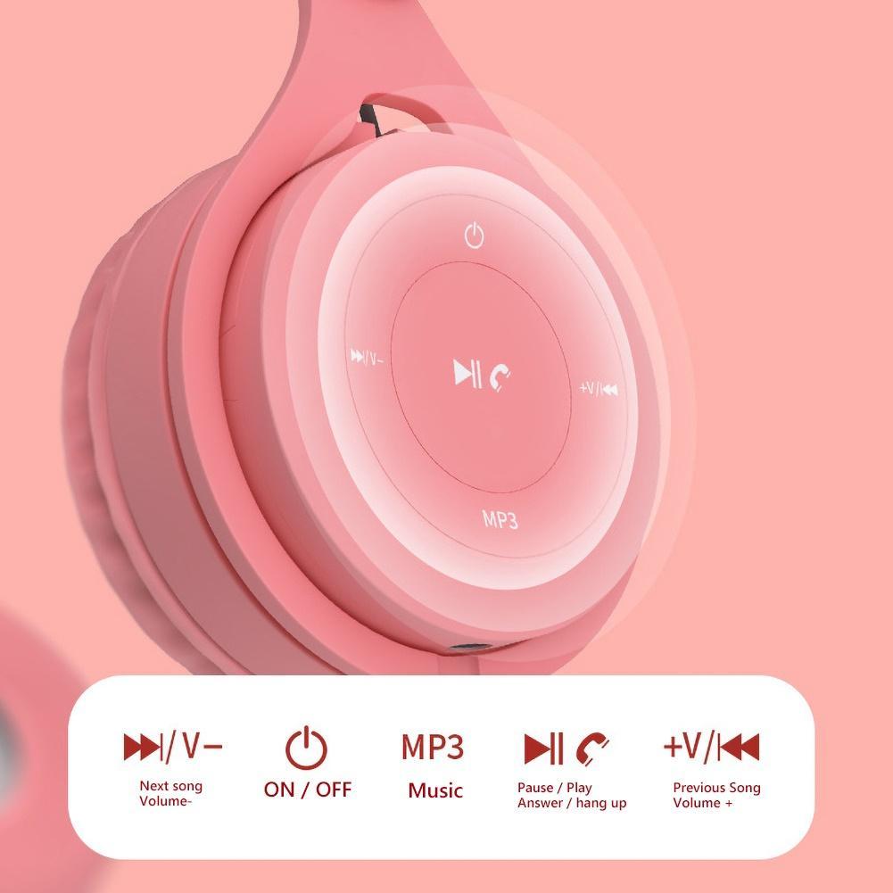 Tai Nghe PULIERDE Y08 Bluebooth 5.0 Chụp Tai Âm Thanh HiFI Có Mic