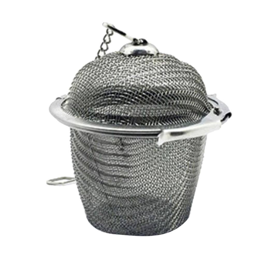 Stainless Steel Tea Infuser Filter Strainer Barrel Shape - Silver