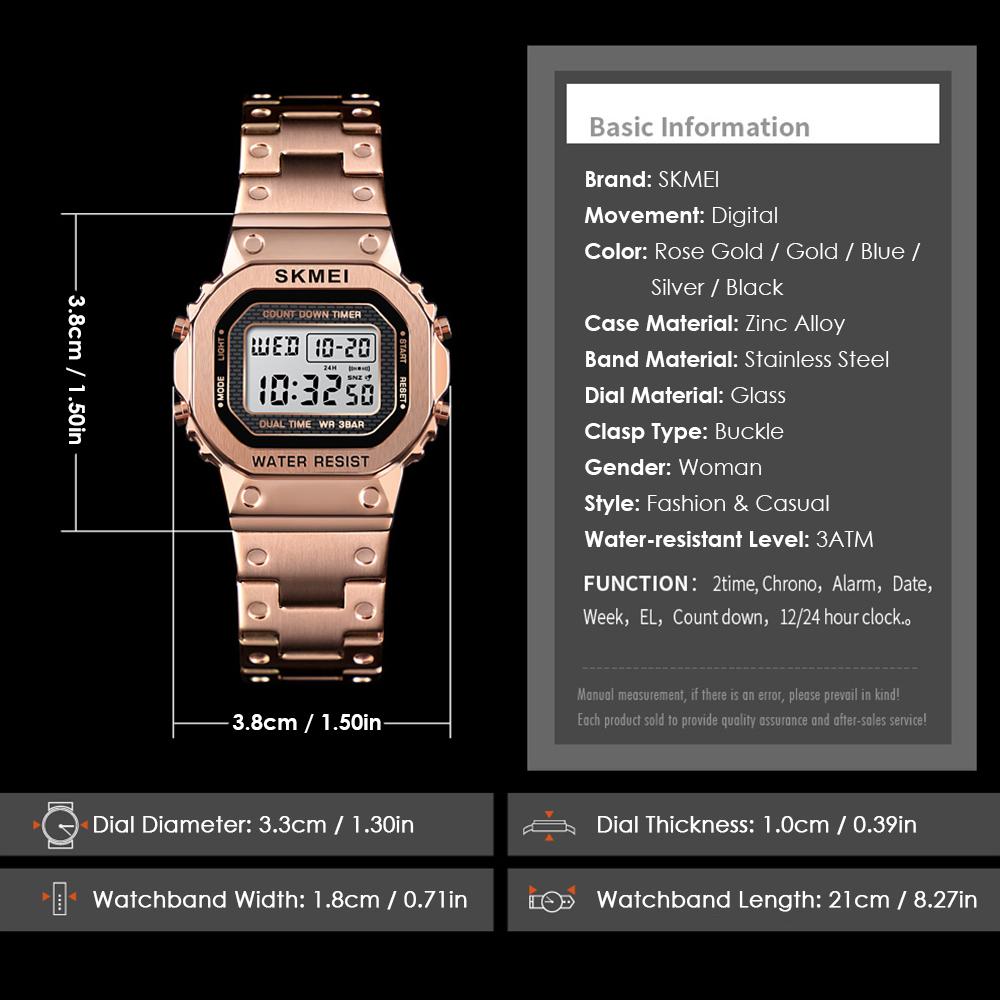 Đồng hồ SKMEI 1433 nữ điện tử kỹ thuật số Analog Thời trang