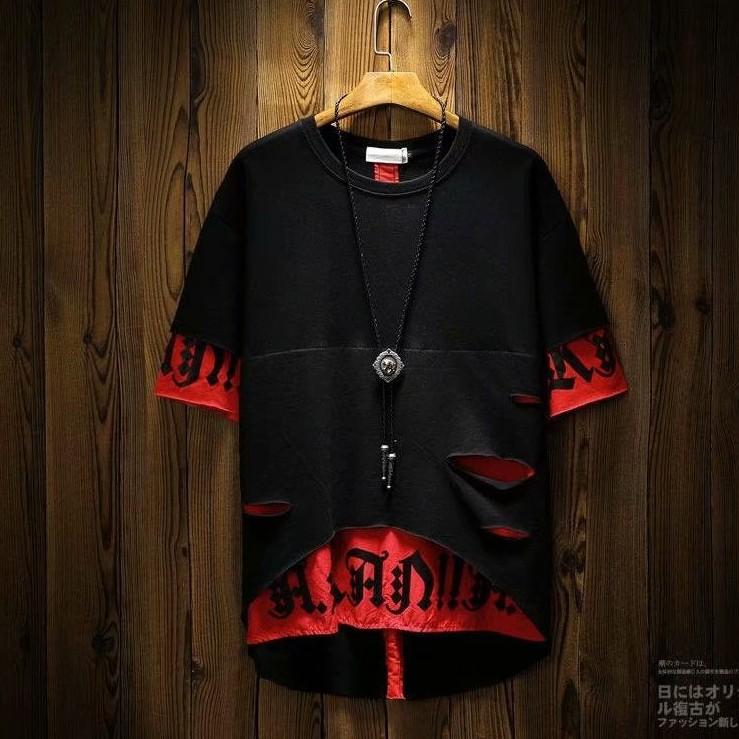 Áo thun ngắn in hình cá tính dành cho nam