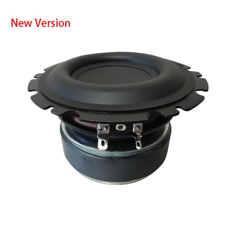 Loa cao su cỡ trung trầm lớn 4,5 inch Loa lưu vực nhôm tổng hợp 4ohm 50W Rạp hát tại nhà tự làm toàn dải không thể đánh bại Màu sắc: Đen