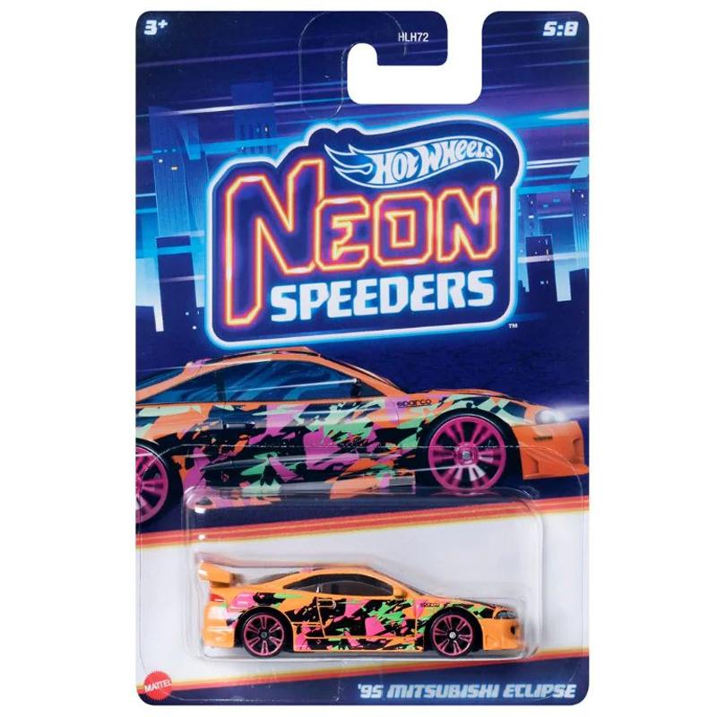 Đồ Chơi Mô Hình Siêu Xe - Hot Wheels Neon Speeders HRW71/HLH72 - 95 Mitsubishi Eclipse
