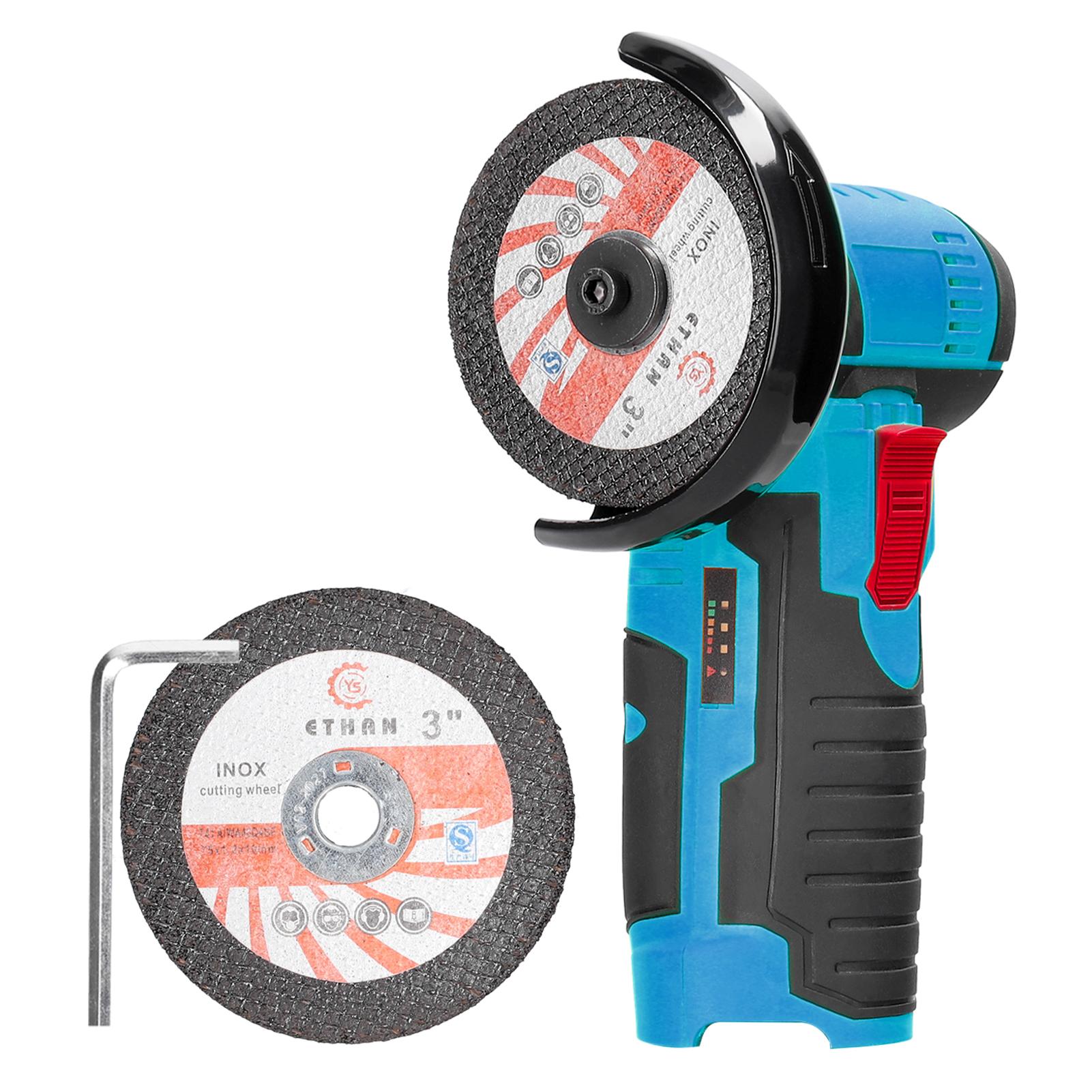 19500rpm Electric Grinding Tool Multifunctional Mini Grinder Handheld Cutter for Cutting Polishing Ceramic Tile Wood Stone Steel