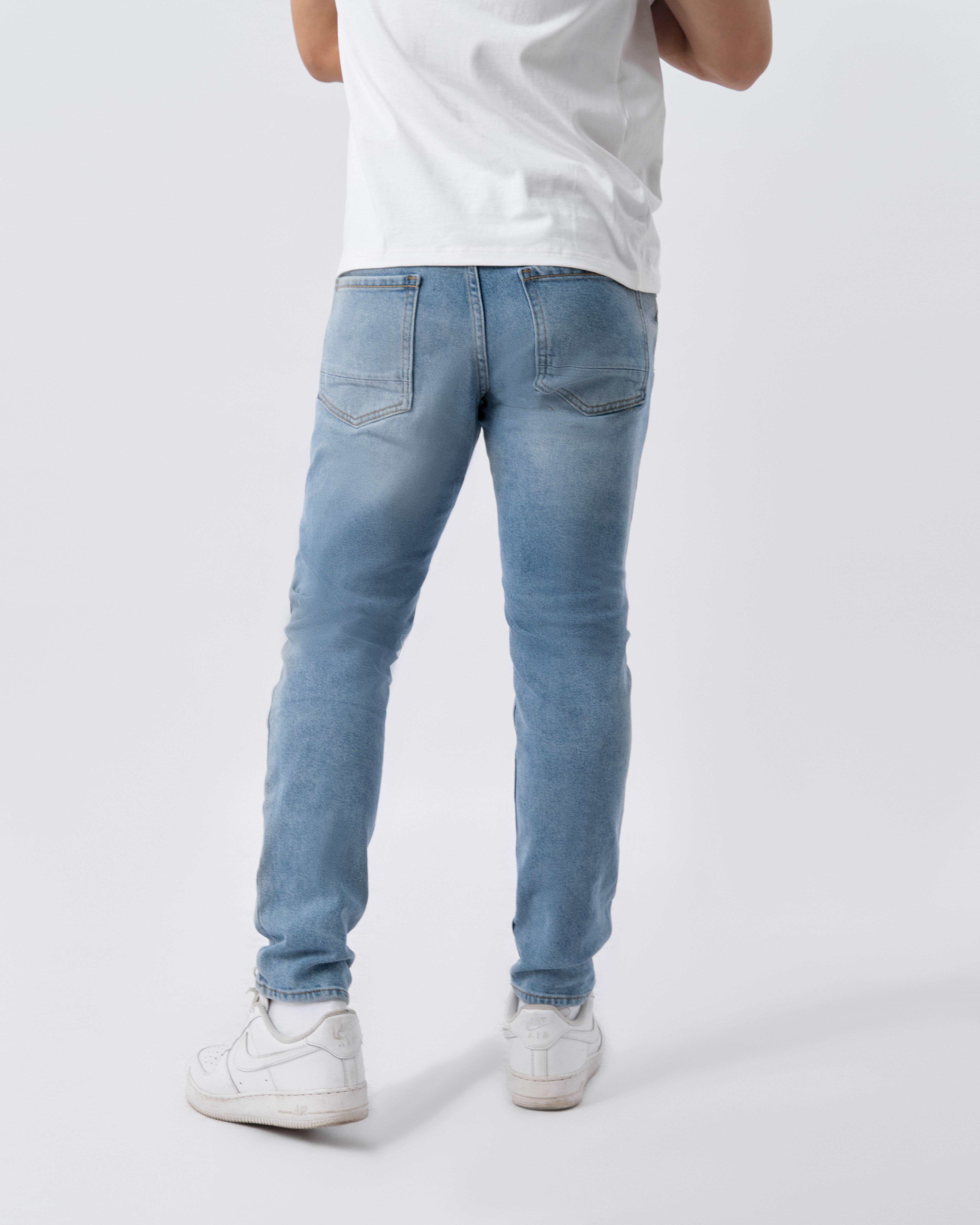 Quần jean nam xanh cao cấp MENFIT 0434 chất denim co giãn nhẹ 2 chiều, chuẩn form, thời trang