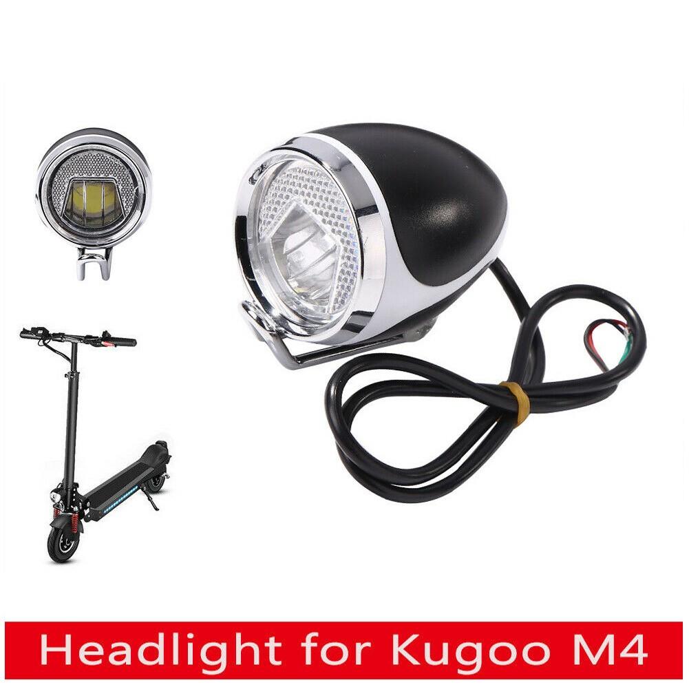 Đèn trước xe đạp điện 12-80V có còi cho Kugoo Electric Kick Scooter Xe đạp điện Đèn pha Led Phụ kiện đi xe đạp Màu sắc: Trắng