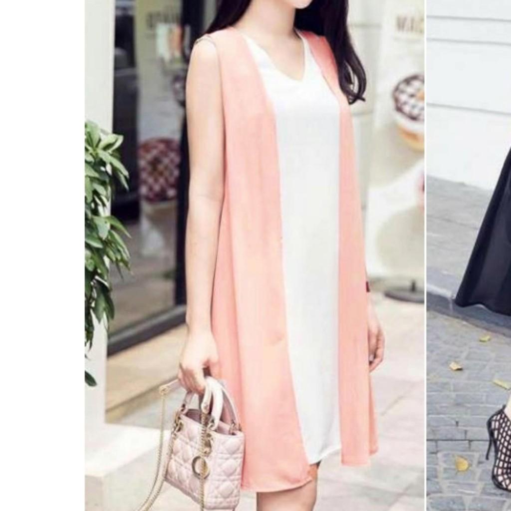 Aó khoác chifon cardigan from dài