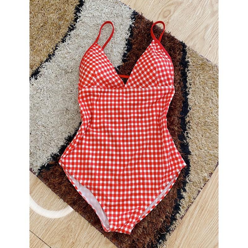 Bikini caro 3 màu vàng, đỏ, đen