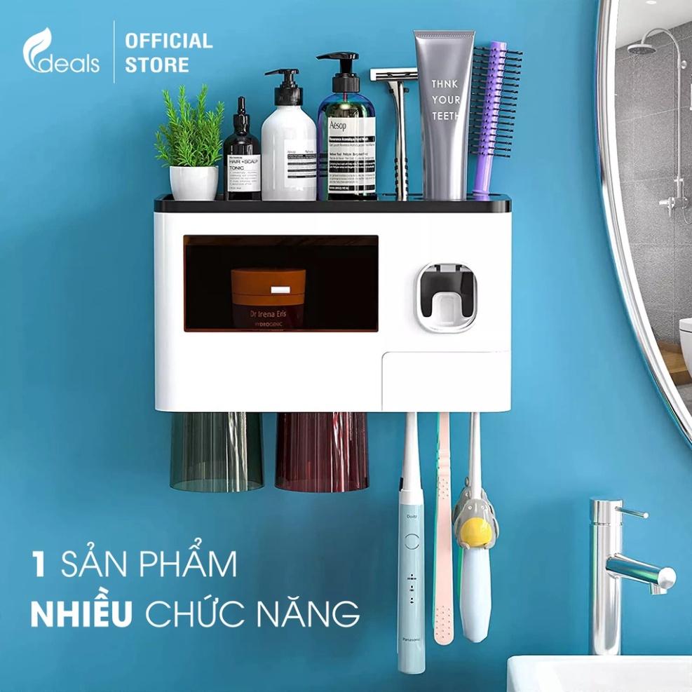 Kệ Đựng Đồ Thông Minh Kèm Bộ Nhả Kem Đánh Răng Tự Động ECODEALS - Sang trọng, chắc chắn và tiện dụng