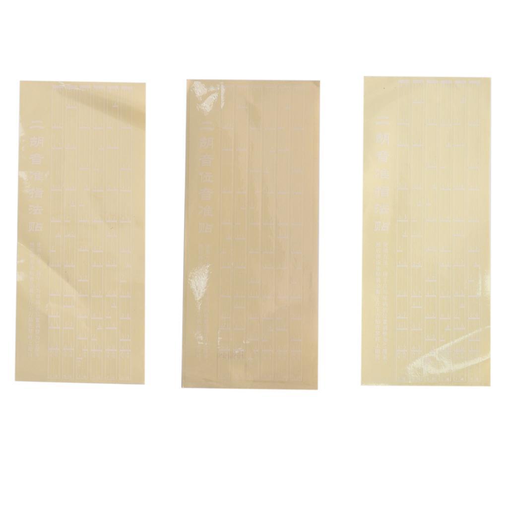 1Pc 36cm Erhu Note Position Chart Sticker Fingerboard Sticker Guide Parts