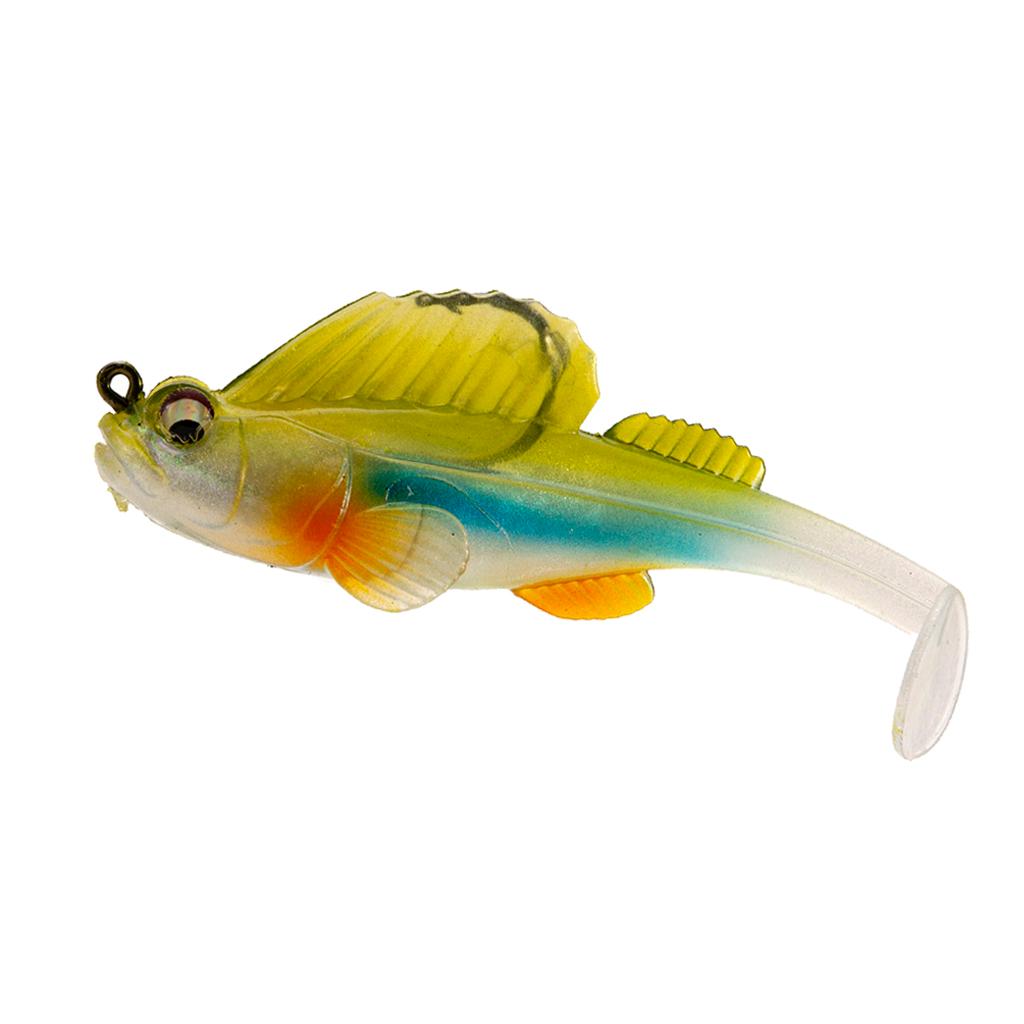 Soft Fishing Lures Rigged Head Jigs Lure Crankbaits Swimbaits Rig Tackle for Saltwater Freshwater Trout Bass