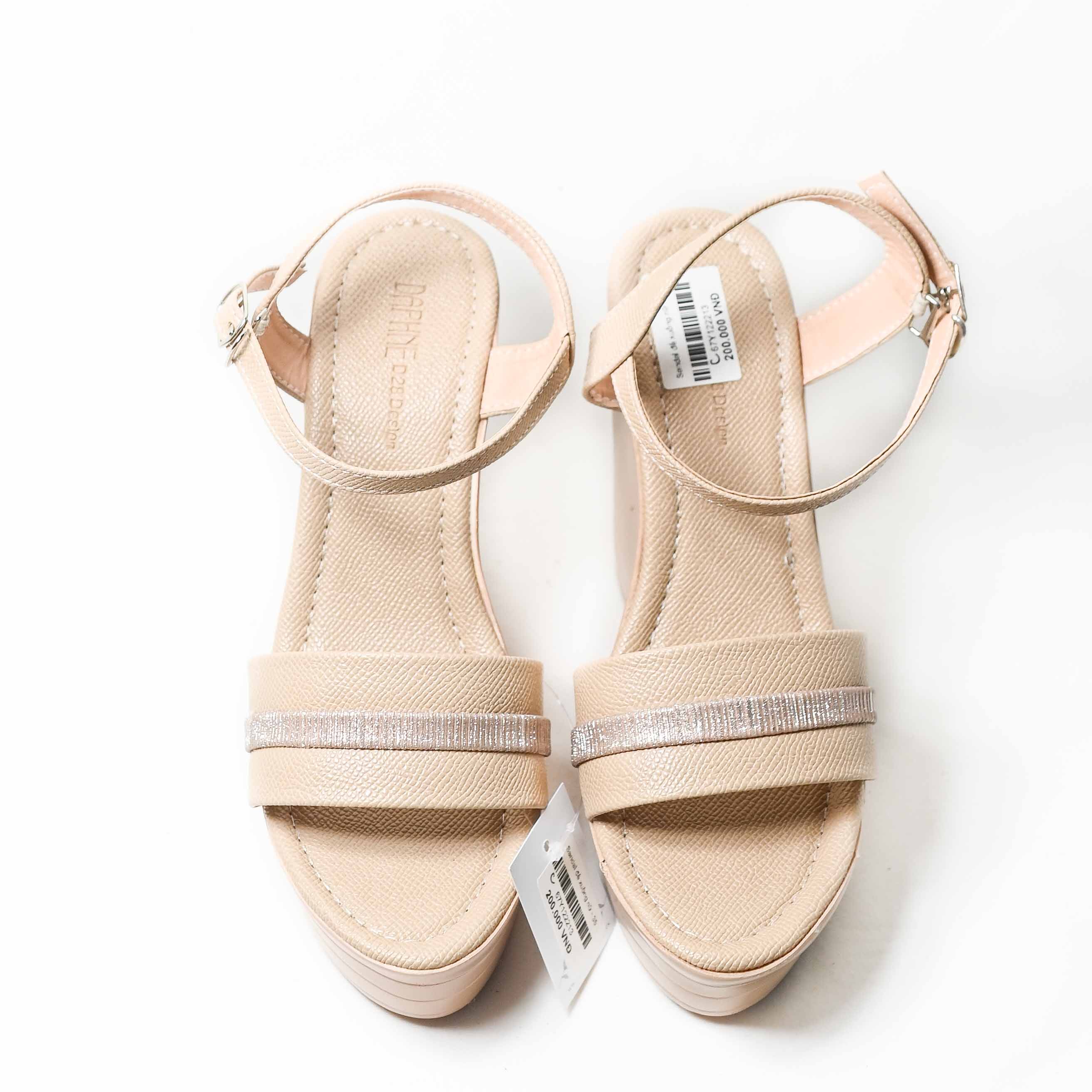 Sandal đế xuồng nữ đế 12cm