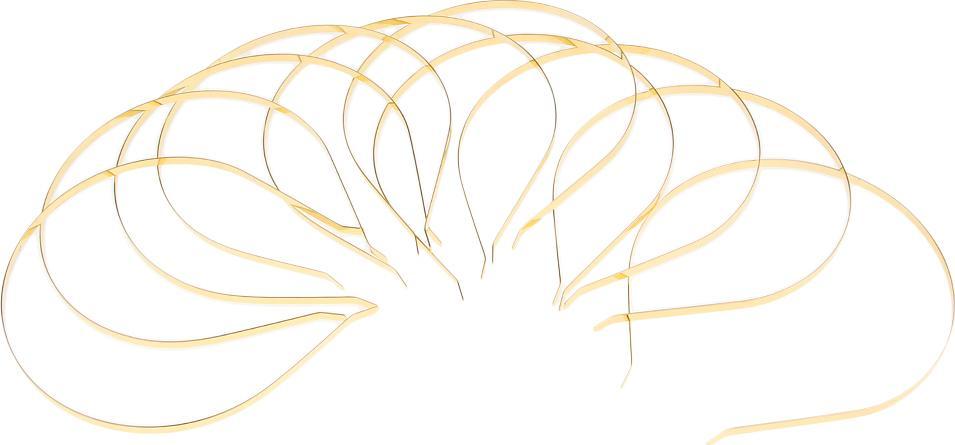 Set 10 Gọng Băng Đô Kim Loại Trơn DIY Tiện Lợi