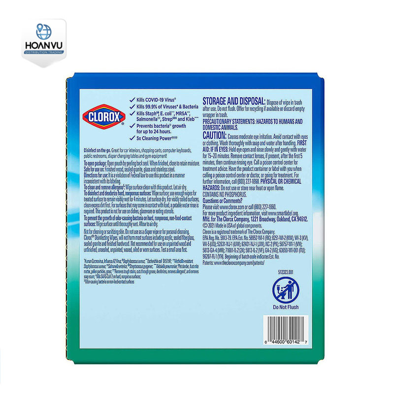 Khăn Khử Trùng Clorox Disinfecting Wipes Fresh