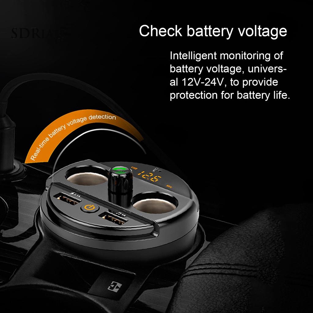 *QCDZ* Car MP3 Player Bluetooth 3.0 Dual USB ABS U Disk TF Card FM Transmitter for Auto