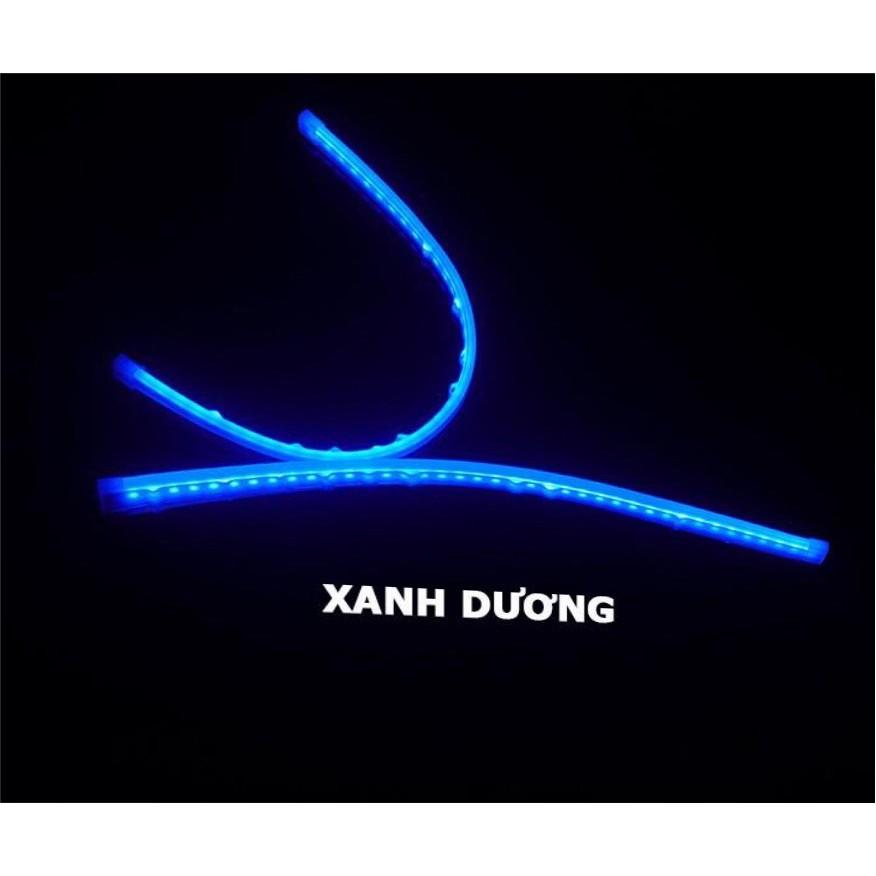 2 Dây Led Đèn Mí Ô Tô Tích Hợp Xi Nhan Đuổi 30cm 45cm 60cm