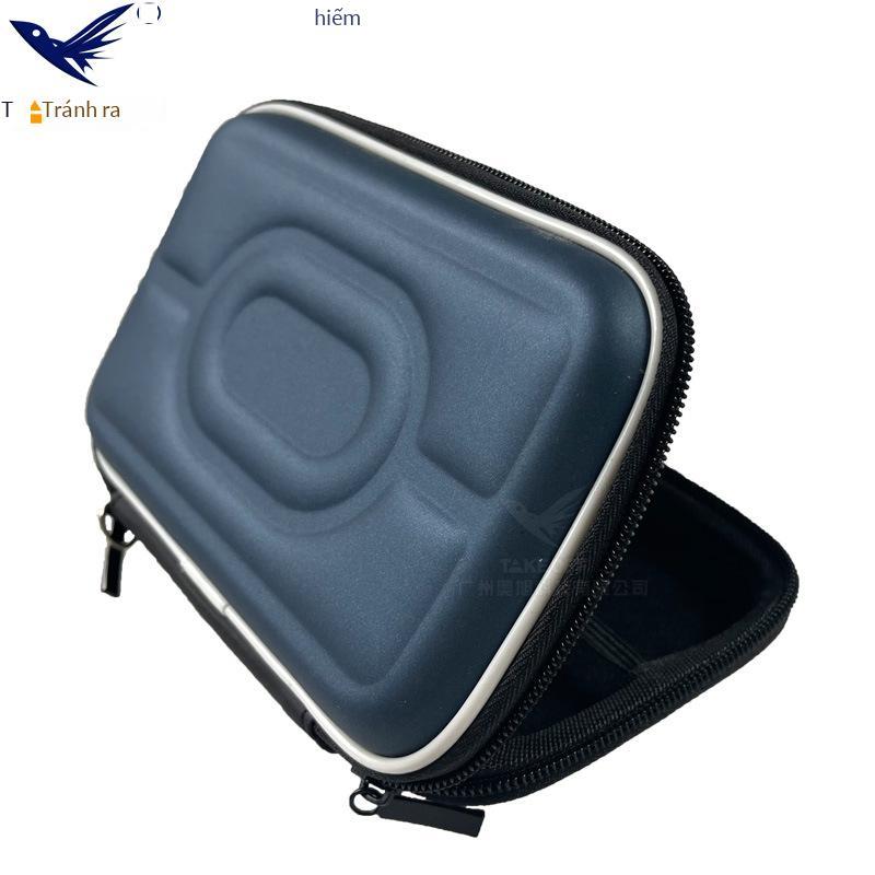 Giá thấp nhất 2.5 inch ổ cứng di động màu xanh đen bảo vệ tai nghe cáp dữ liệu hộp lưu trữ nguồn điện di động túi lưu trữ