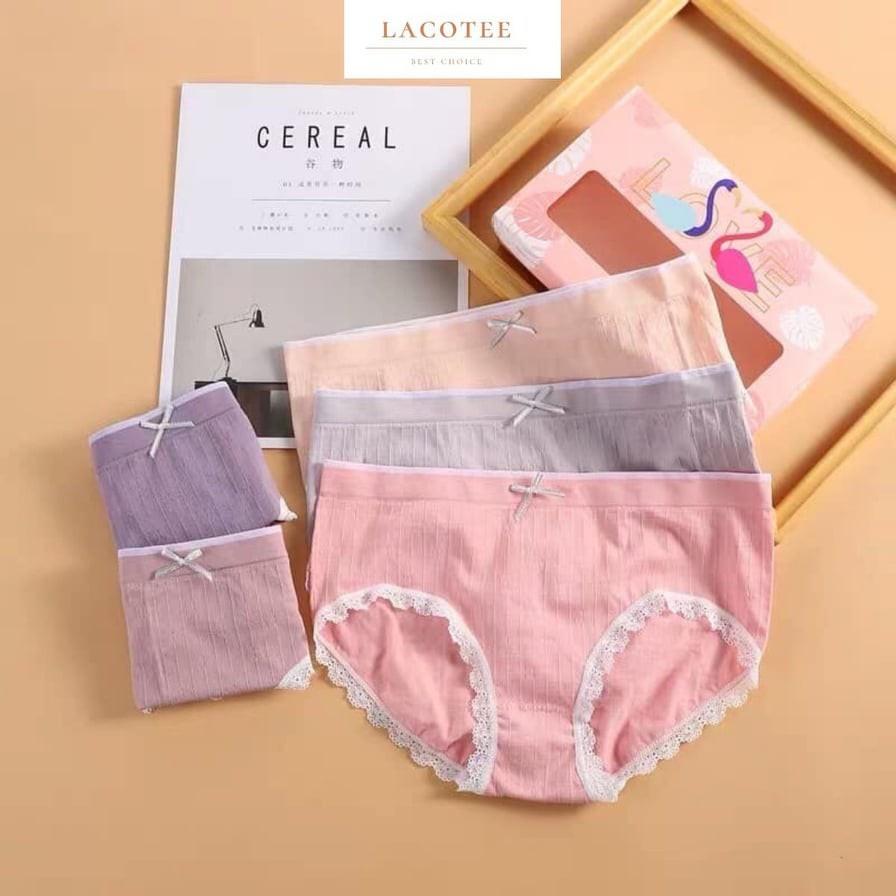 Hộp 5 Quần Lót Hồng Hạc Kháng Khuẩn Cao Cấp Beemit - quần chip Cotton sợi tăm tre kháng khuẩn Xuất Nhật
