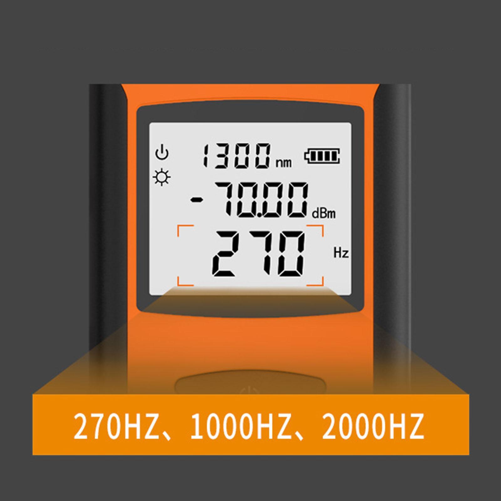 FC/SC/ST Universal USB Rechargeable Fiber Optic Power Meter With Flashlight