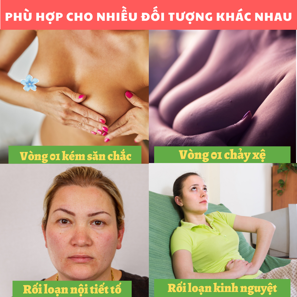 QueenSP - Viên uống bổ sung nội tiết tố, hỗ trợ săn chắc vòng 1, Ngăn ngừa quá trình lão hóa, giúp da trắng đẹp, khỏe mạnh