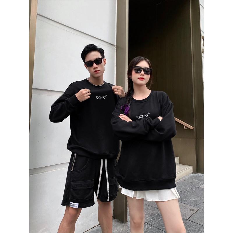 [Mã INBAU300 giảm 10% đơn 250K] Áo Sweater Local Brand Unisex Richky Premium Sweater Vietnamese Royal - RKS02