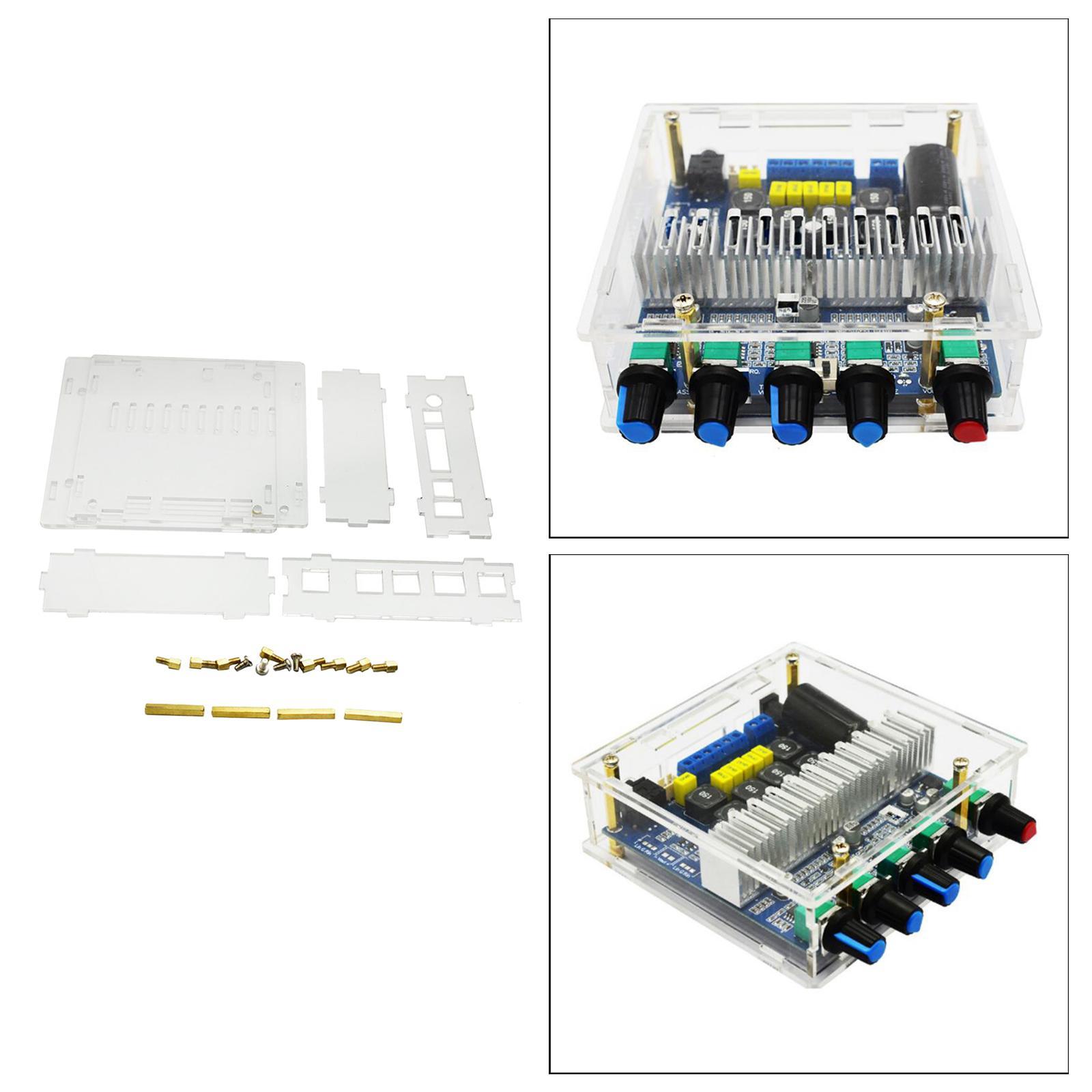 5.0 50Wx2+100W 2.1 Digital Audio Amplifier Board AMP Subwoofer Dustproof Case