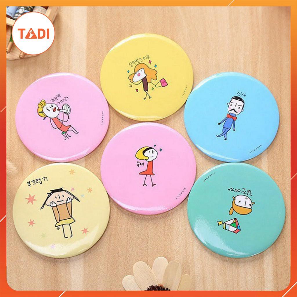 Gương mini bỏ túi siêu cute phong cách Hàn Quốc (có sẵn)