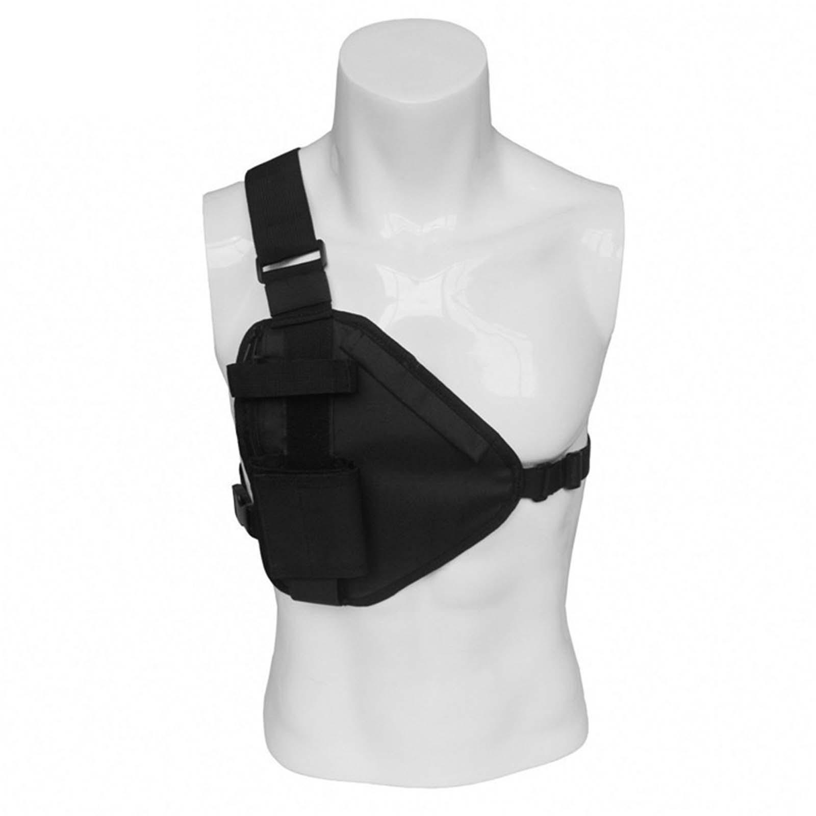 Chest Rig Pack Radio Pouch Portable Lightweight Front Pack Pouch for Camping Hunting Travel Hiking