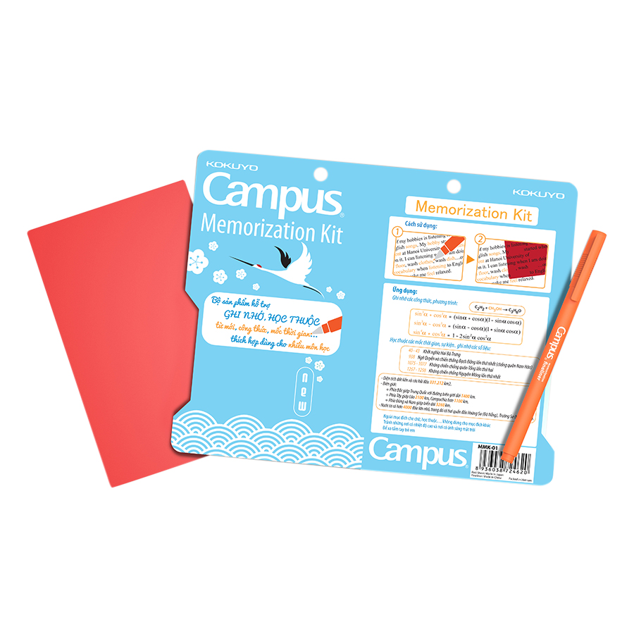 Bộ Sản Phẩm Ghi Nhớ Campus Memorization Kit MMK-01