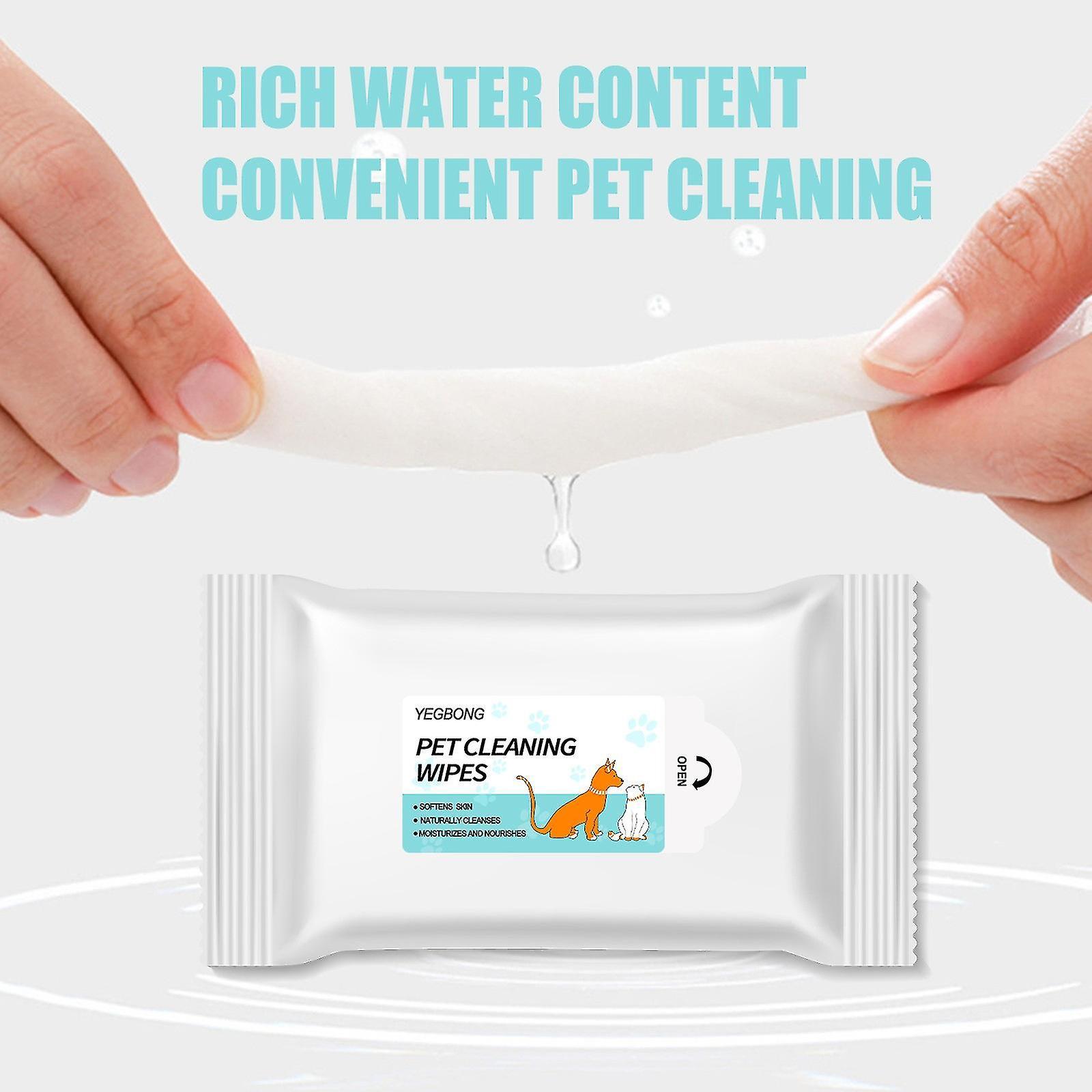 20pcs làm sạch thú cưng khăn lau mèo chó nước mắt