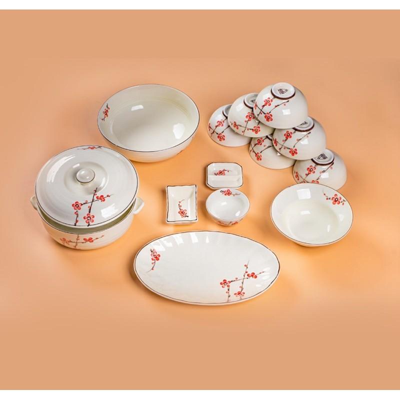 Set bộ bát đĩa cho gia đình 4-6 người.